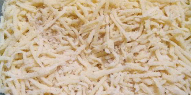 картофельное пюре с чесноком и сыром в духовке