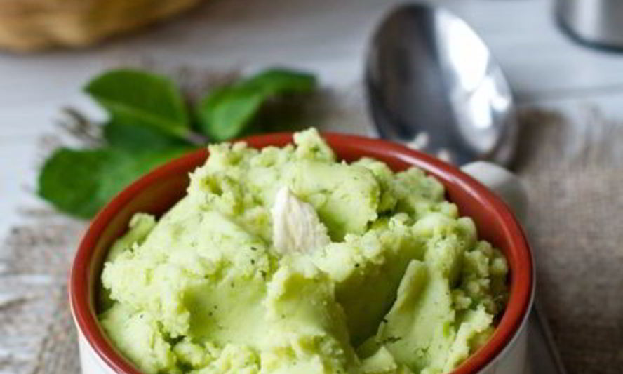 Рецепт картофельного пюре с горошком и мятой