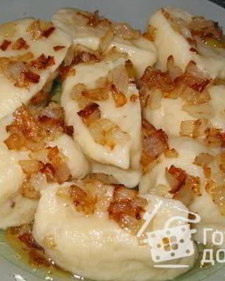 Картофельные клецки с луком