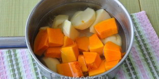 картофельные ньокки с тыквой