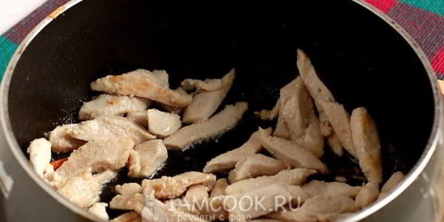 китайская лапша с курицей