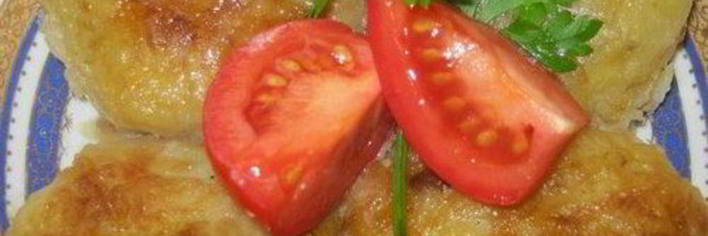 Клецки из картофеля со свининой