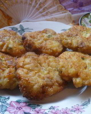 Картофельно-баклажановые котлеты