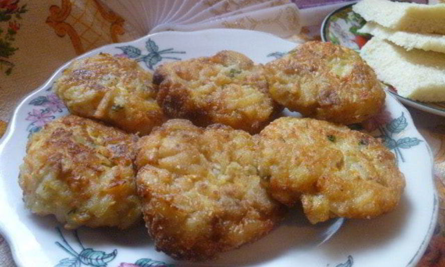 Рецепт картофельно-баклажановых котлеты