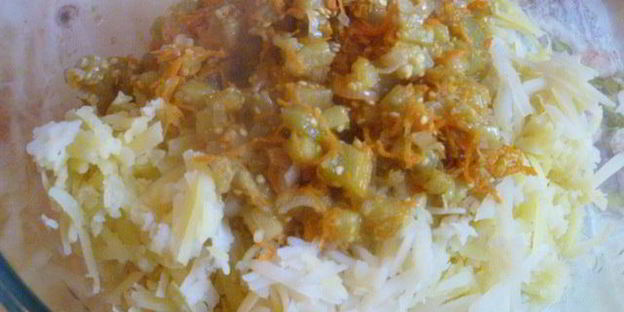 картофельно-баклажановые котлеты