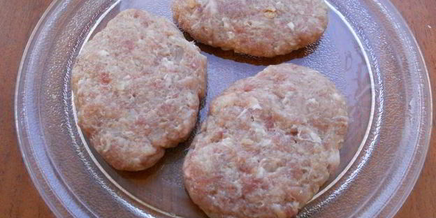 котлеты из смешанного фарша в микроволновке