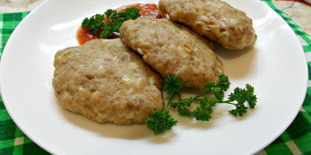 котлеты из смешанного фарша в микроволновке