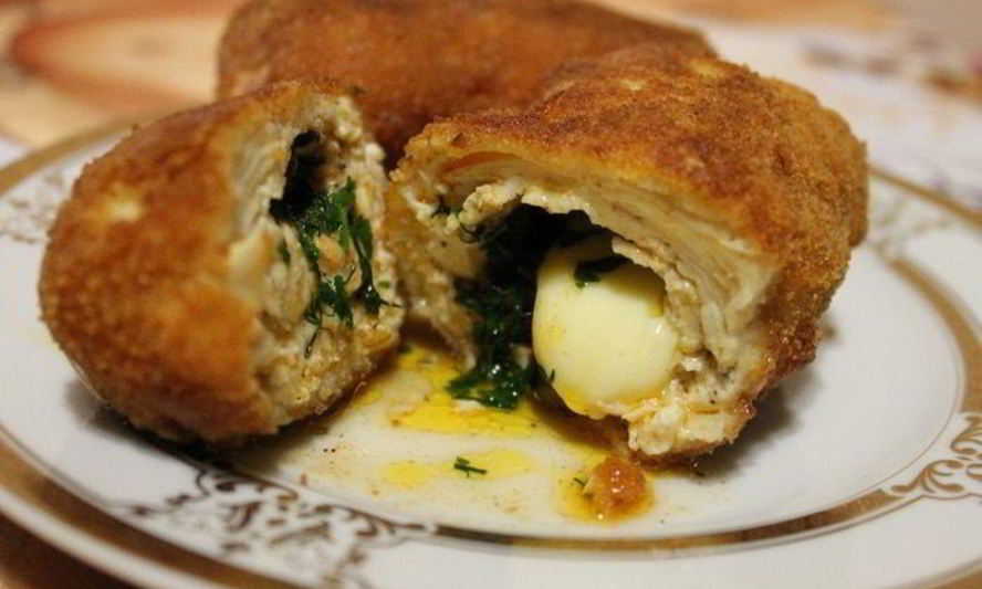 Рецепт котлет по-киевски с сыром и маслом