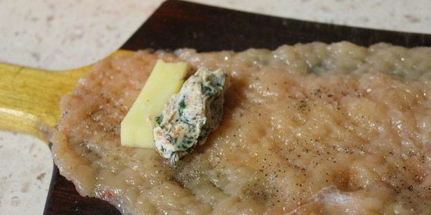 котлеты по-киевски с сыром и маслом