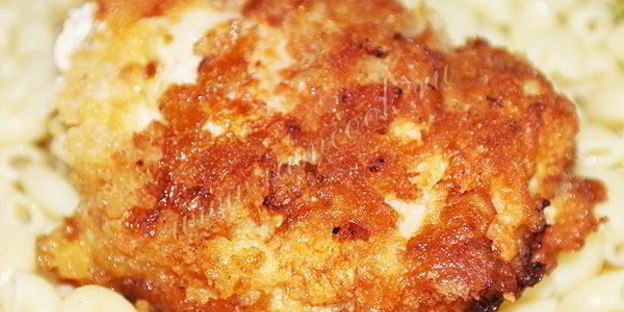 котлеты по-киевски с зеленью и чесноком