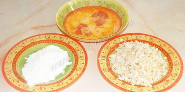 котлеты по-киевски с зеленью и чесноком