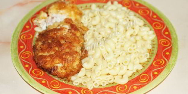 котлеты по-киевски с зеленью и чесноком