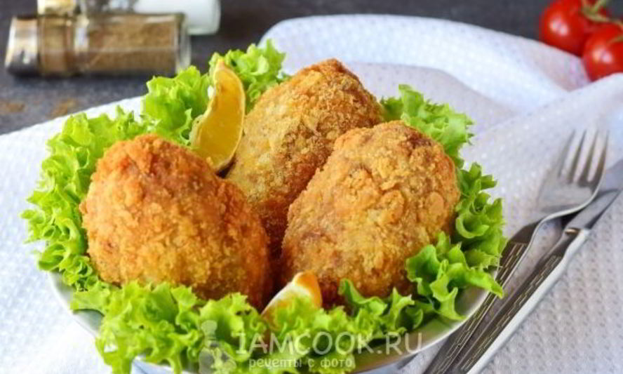Рецепт котлет с грибами внутри