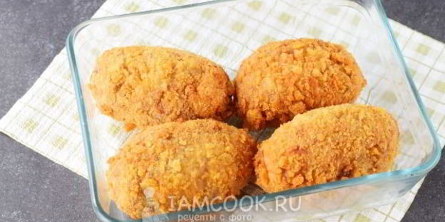 котлеты с грибами внутри