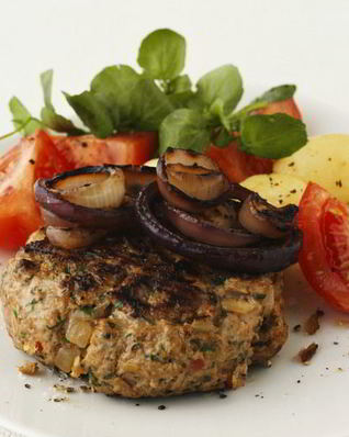 Котлеты с помидорами и сыром