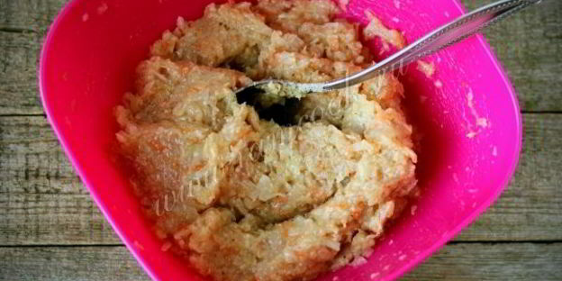 куриные котлеты с овощами