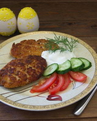 Куриные котлеты со сметаной