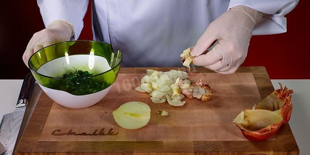 куриные котлеты тапака с зеленью