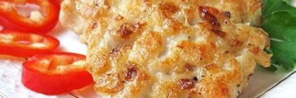 Рубленые куриные котлеты с сыром