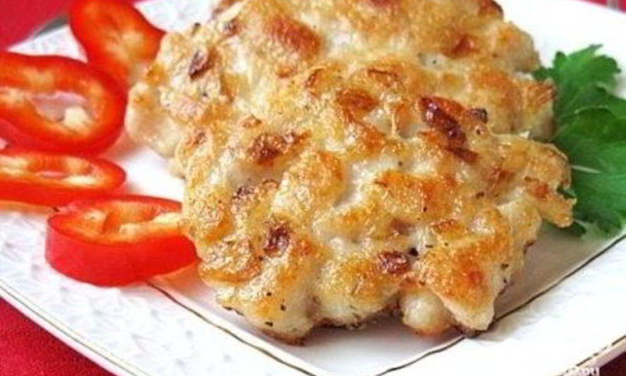 Рецепт рубленых куриных котлет с сыром