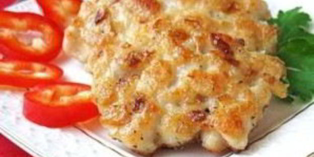 рубленые куриные котлеты с сыром