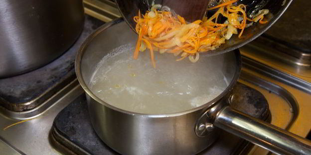 куриная лапша с опятами