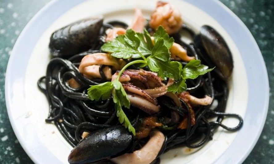 Рецепт лапши с чернилами каракатицы