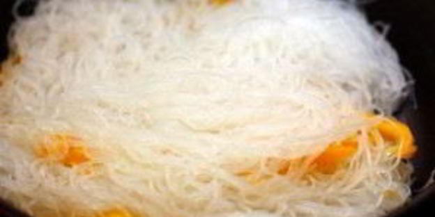 лапша с креветками