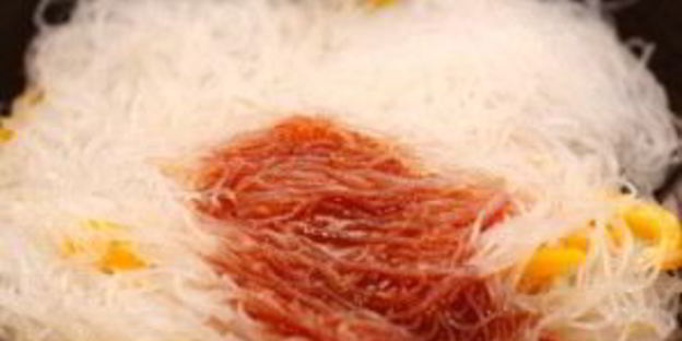 лапша с креветками