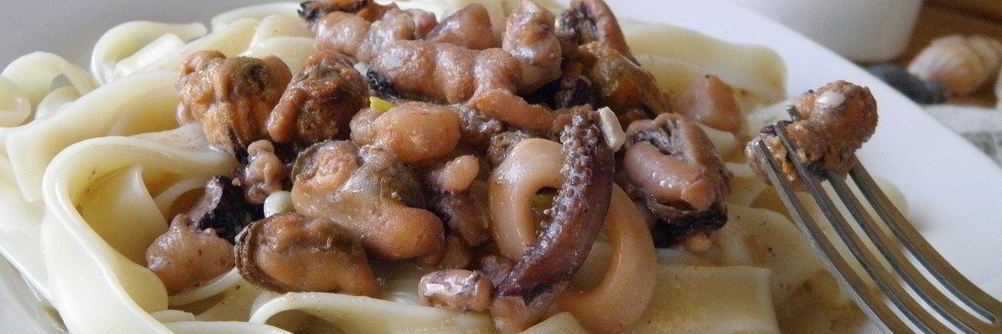 Лапша с морепродуктами