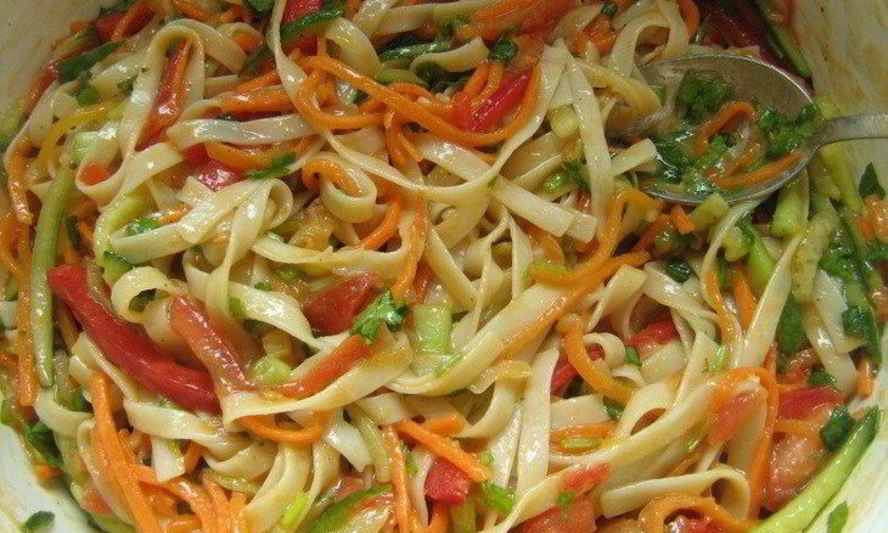 Рецепт лапши удон с овощами