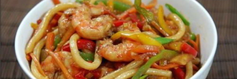 Лапша в воке