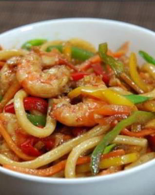 Лапша в воке