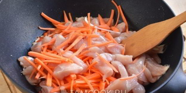 лапша вок с курицей