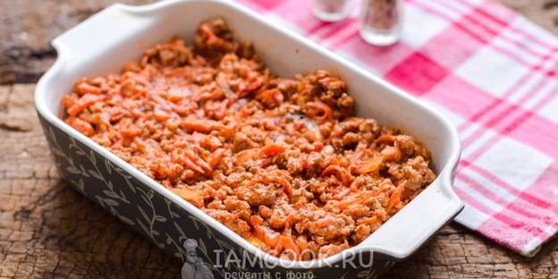 картофельная лазанья с фаршем