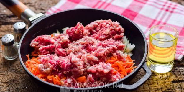 картофельная лазанья с фаршем