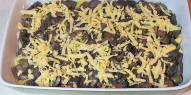 картофельная лазанья с грибами
