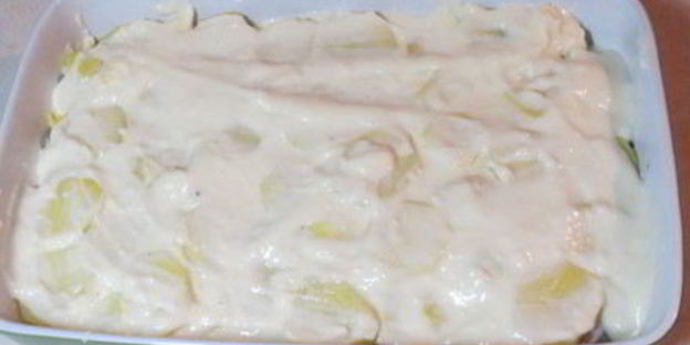 картофельная лазанья с грибами