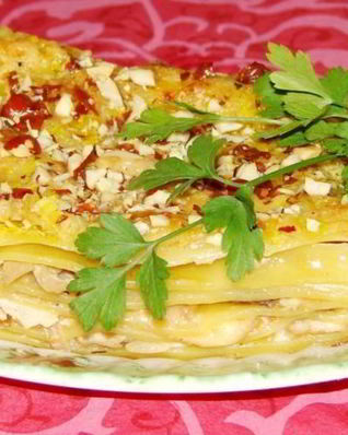 Куриная лазанья с курицей