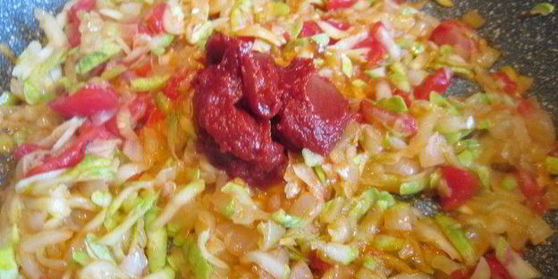 лазанья болоньезе с баклажанами и кабачками