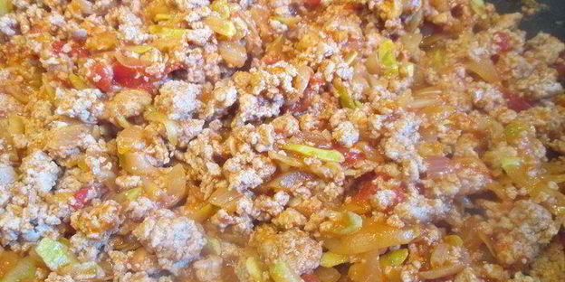 лазанья болоньезе с баклажанами и кабачками