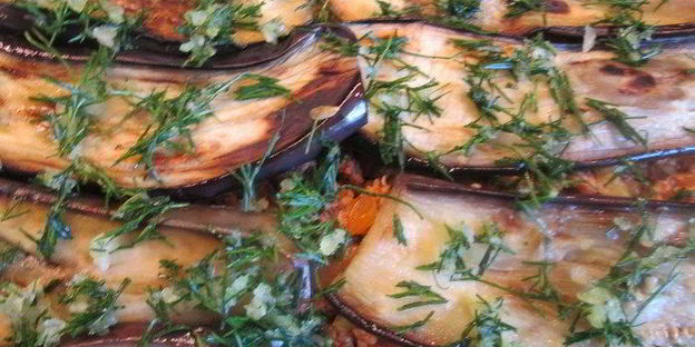 лазанья болоньезе с баклажанами и кабачками