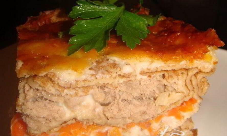 Рецепт лазаний из блинов