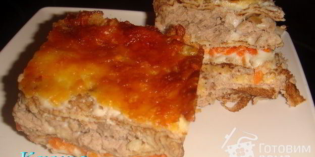 лазанья из блинов