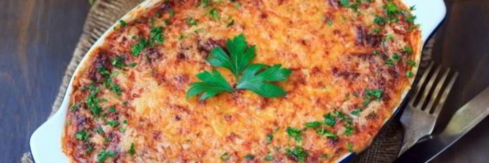 Лазанья из кабачков с фаршем