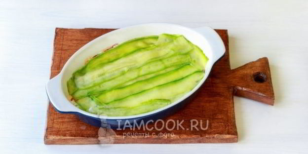 лазанья из кабачков с фаршем