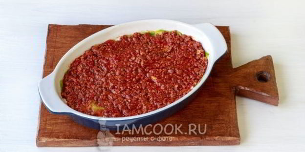 лазанья из кабачков с фаршем