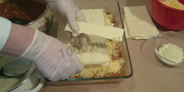 лазанья мясная