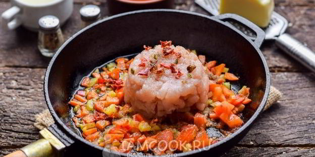 лазанья на сковороде