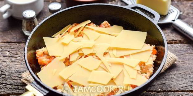 лазанья на сковороде